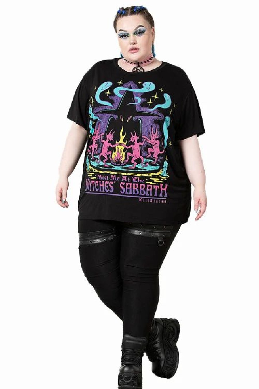 Dark Alternative | * Killstar Witches Sabbath Relaxed Top T-Shirt