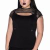 Dark Alternative | * Killstar Ramona Mesh Cap-Sleeve Top