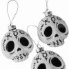 Dark Alternative | * Killstar Cranium Skull Glass Baubles Set Of 3 Spookmas Christmas Imperfect