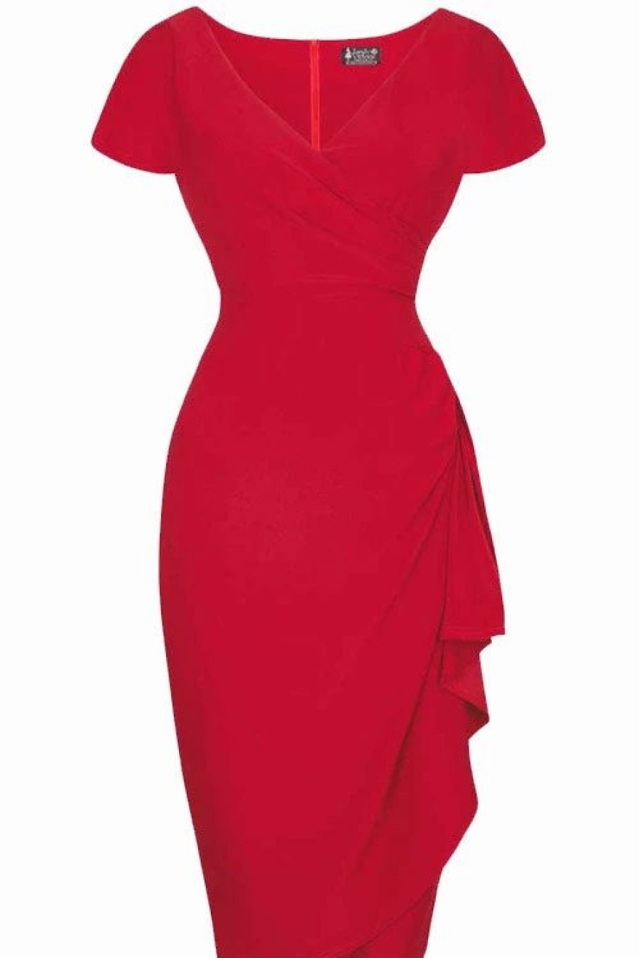 Dark Alternative | * Lady Vintage Elsie Dress In Plain Red