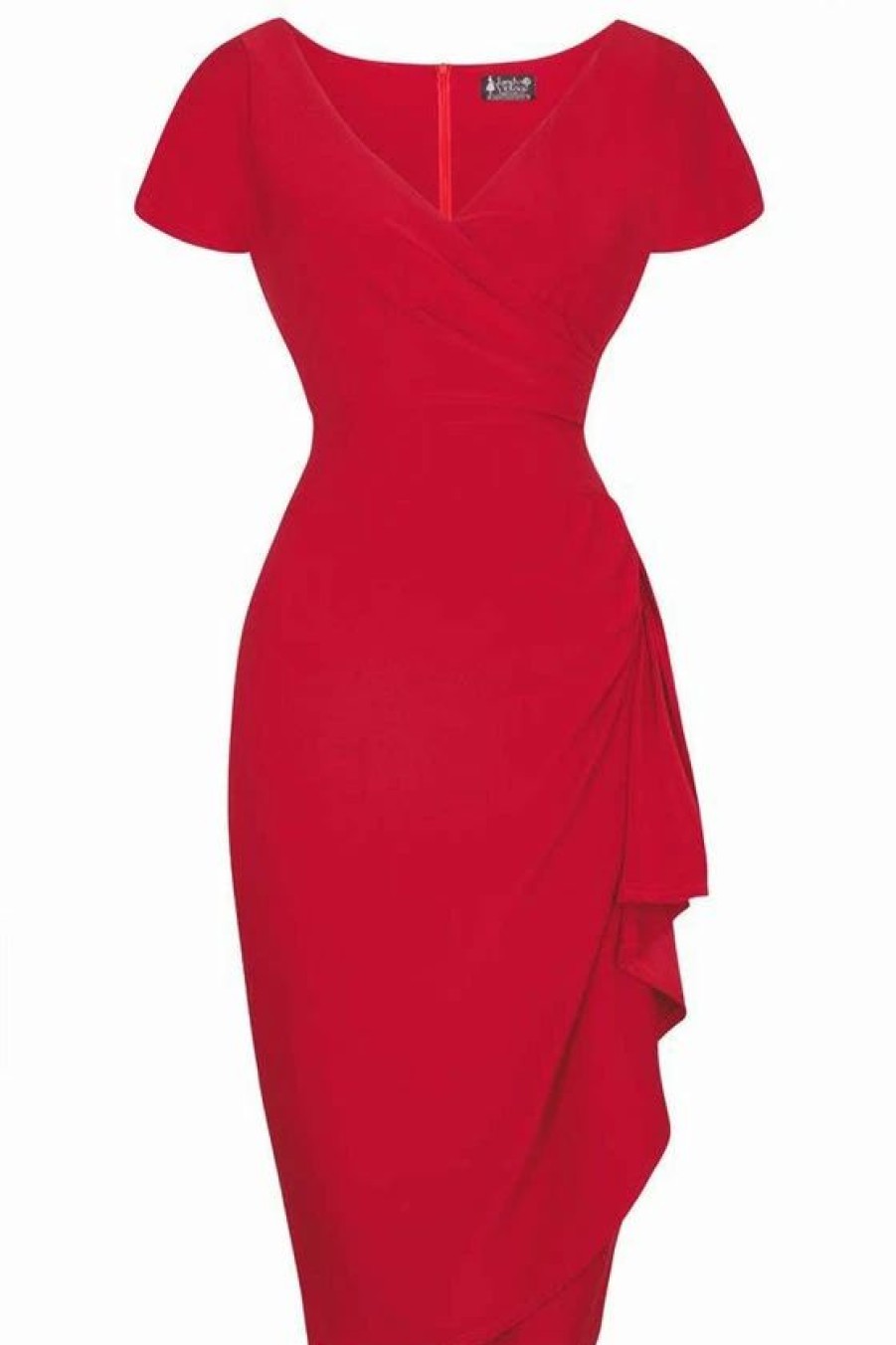 Dark Alternative | * Lady Vintage Elsie Dress In Plain Red