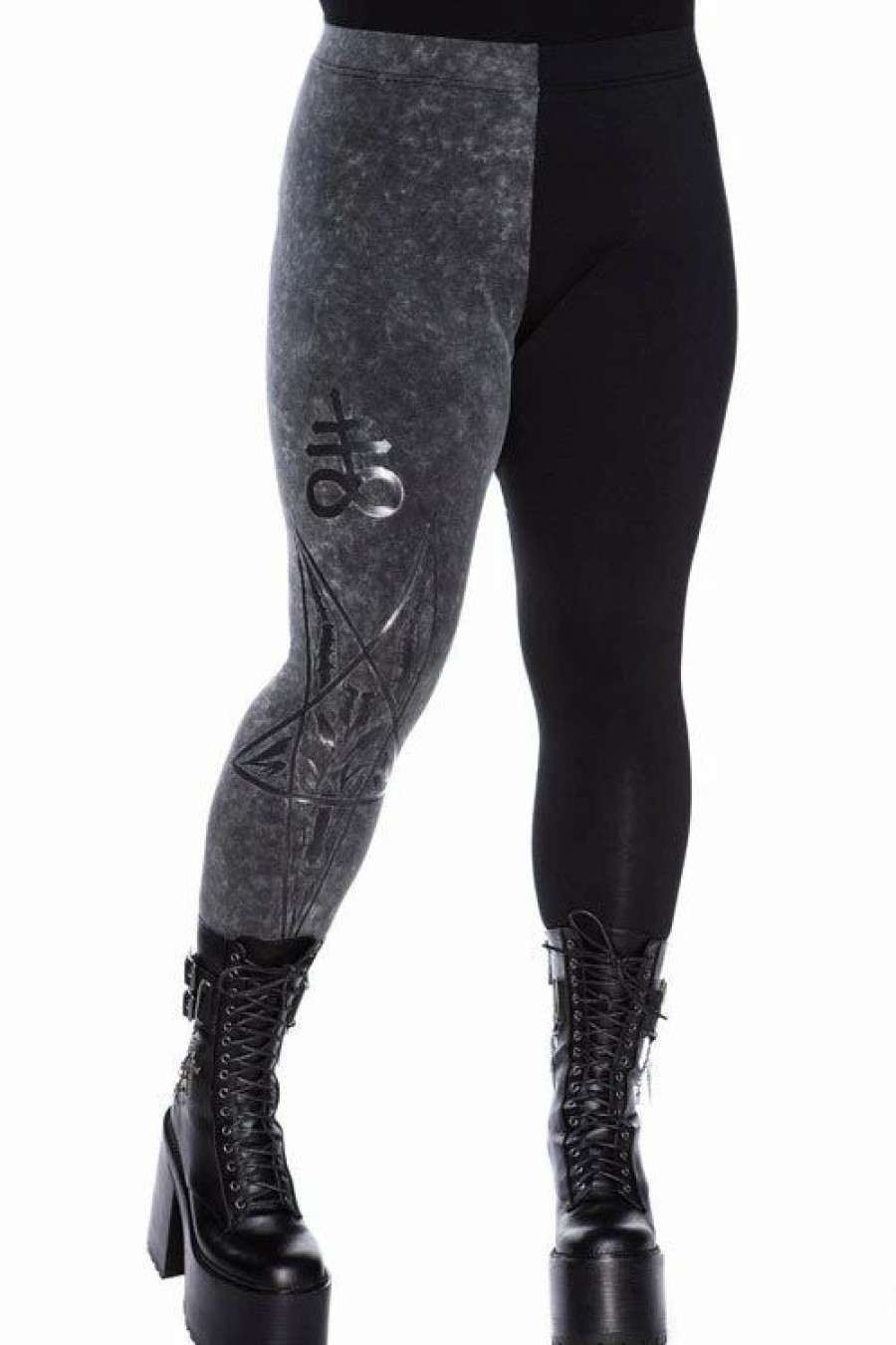 Dark Alternative | * Killstar Two-Faced Witch Leggings