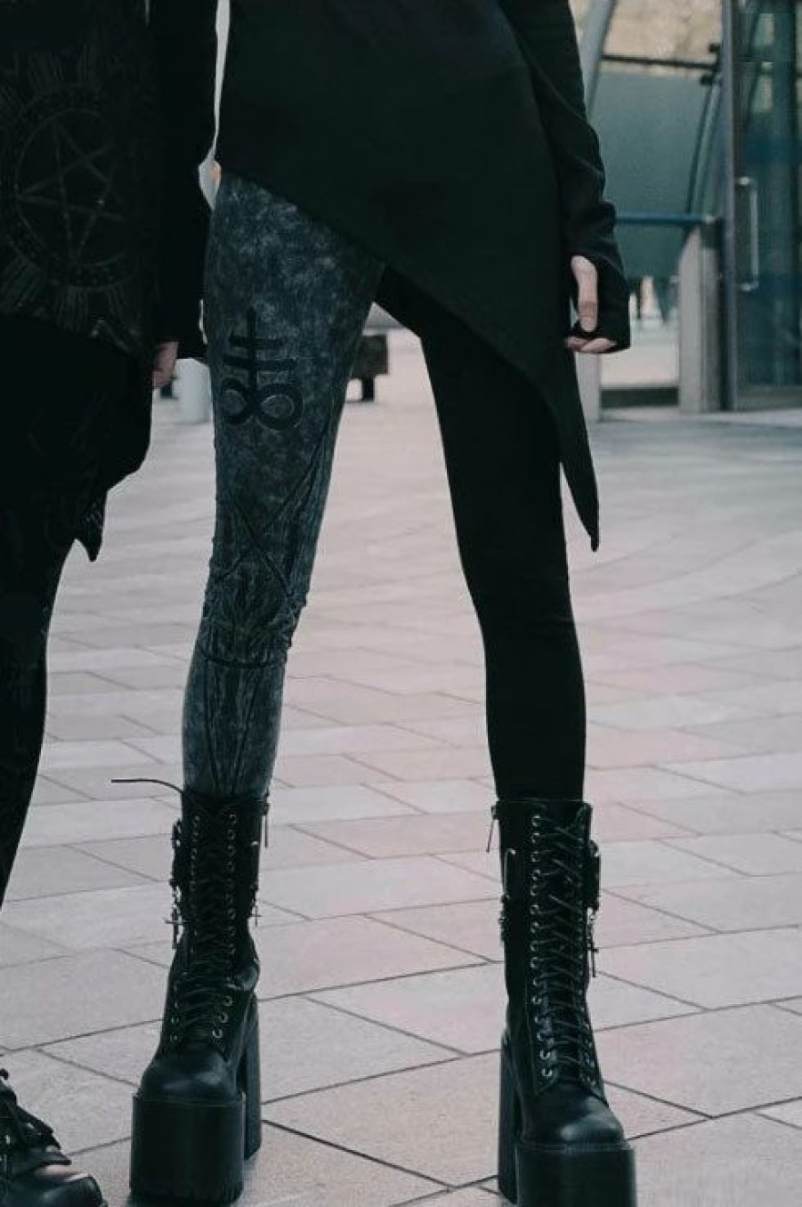 Dark Alternative | * Killstar Two-Faced Witch Leggings