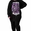 Dark Alternative | * Killstar Purr Magic Knit Sweater Cat Print