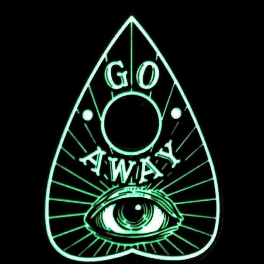 Dark Alternative | * Kreepsville 666 Go Away Glow Planchette Enamel Pin