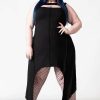 Dark Alternative | * Killstar Milicent Sleeveless Dress Asymmetric Hem