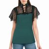 Dark Alternative | * Chicstar Batty Top In Green