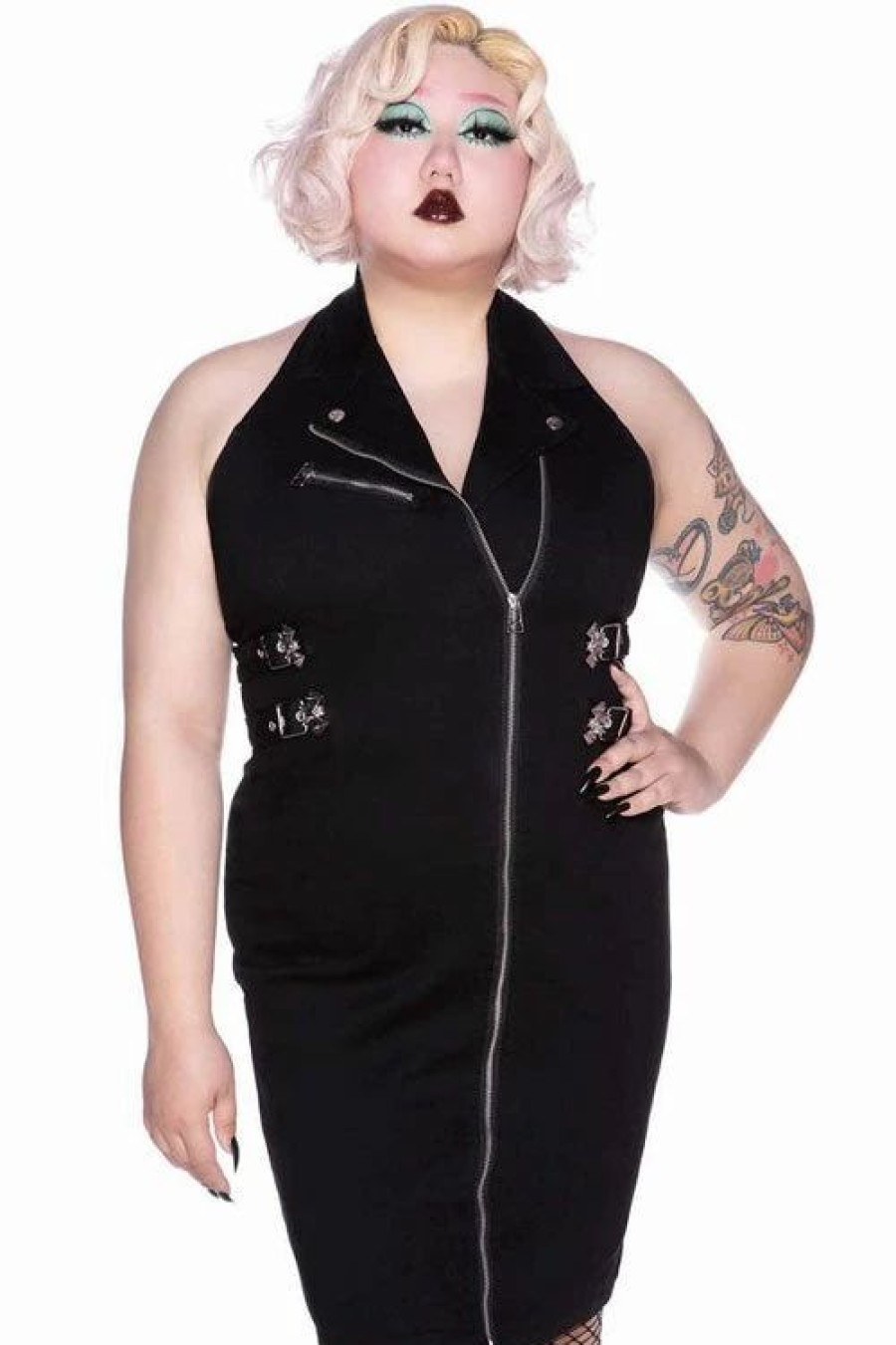 Dark Alternative | * Killstar Anti-Club Moto Dress