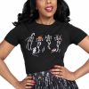 Dark Alternative | * Collectif Skeleton Boo-Gie T-Shirt In Black Party Time Halloween