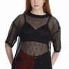 Dark Alternative | * Banned Mesh Magic Long Oversized Top Goth