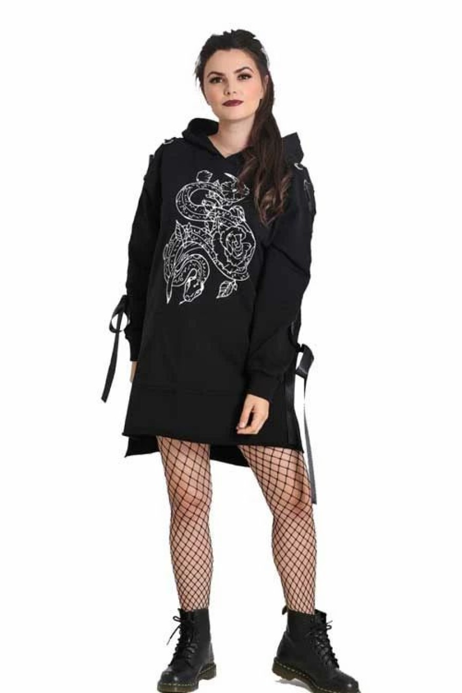 Coats, Capes & Jackets | * Hell Bunny Medusa Oversized Hoodie Dress Loungewear Collection