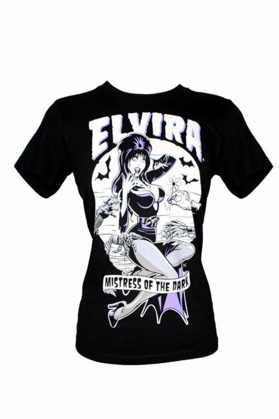 Dark Alternative | * Kreepsville 666 Elvira Monster Hands Womens T-Shirt