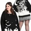 Dark Alternative | * Hell Bunny Salem Oversize Cardigan Graveyard Halloween