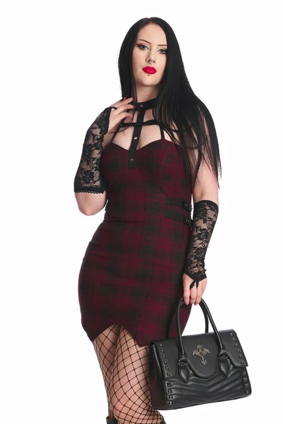 Dark Alternative | * Banned Glow Of The Cross Handbag Purse Goth Vampire