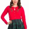 Cardigans | * Banned Holly Go Lightly Cardigan In Red Christmas