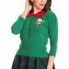 Cardigans | * Banned Merry Catmas Cardigan In Green Christmas