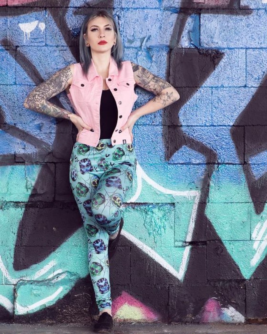 Dark Alternative | * Sourpuss Monster Masks Leggings