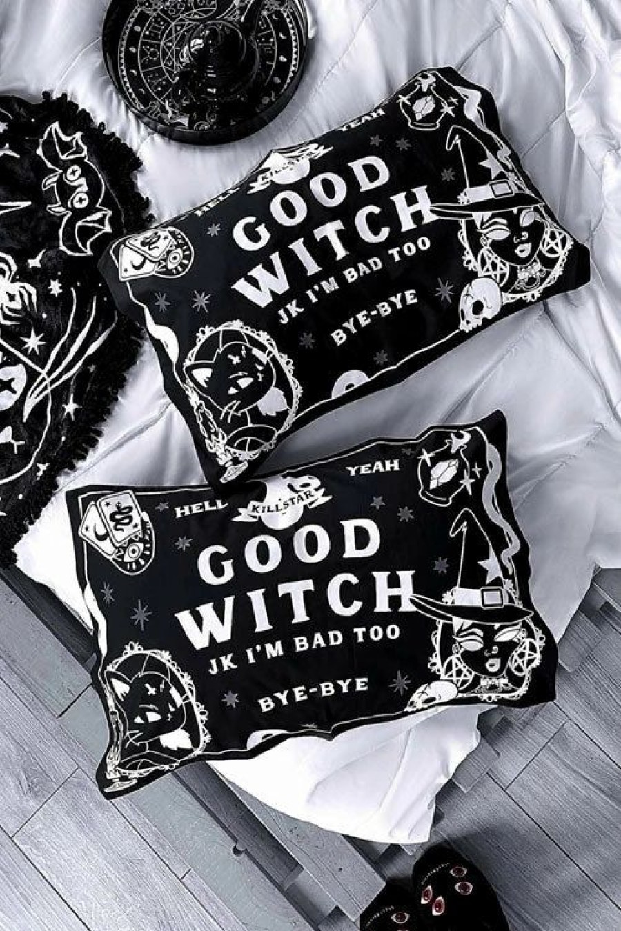 Dark Alternative | * Killstar Good Witch Pillowcase Set Glow In The Dark Details!