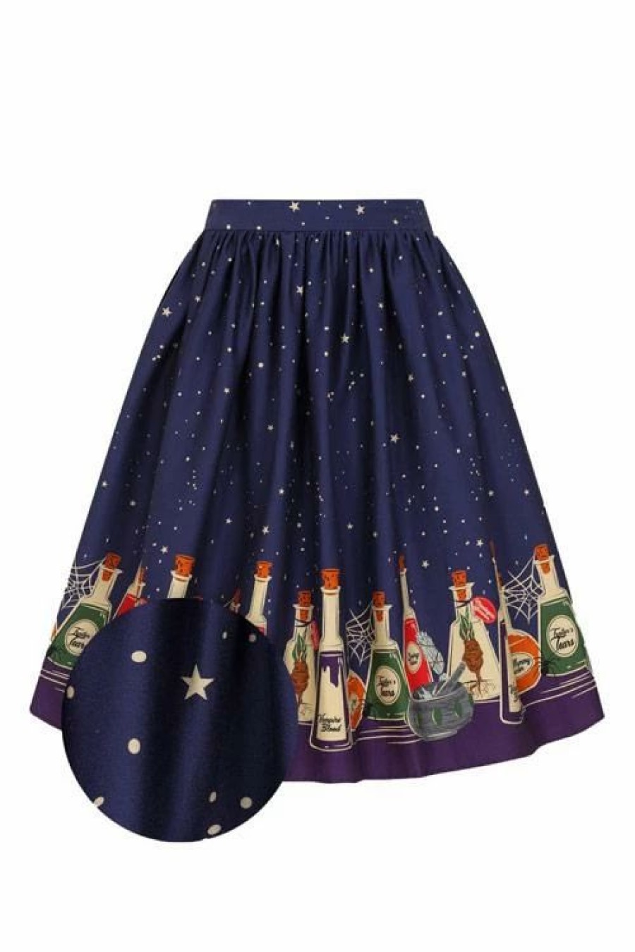 Dark Alternative | * Collectif Jasmine Swing Skirt In Magic Potions