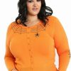 Cardigans | * Hell Bunny Spider Cardigan In Orange