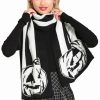 Dark Alternative | * Hell Bunny Skelli Chunky Large Knitted Scarf Pumpkin Halloween