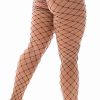 Dark Alternative | * Pamela Mann Hosiery Fencenet Tights In Black Large Fishnet