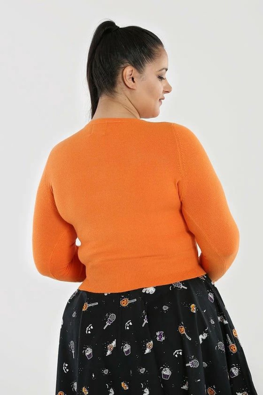 Cardigans | * Hell Bunny Paloma Cardigan In Orange