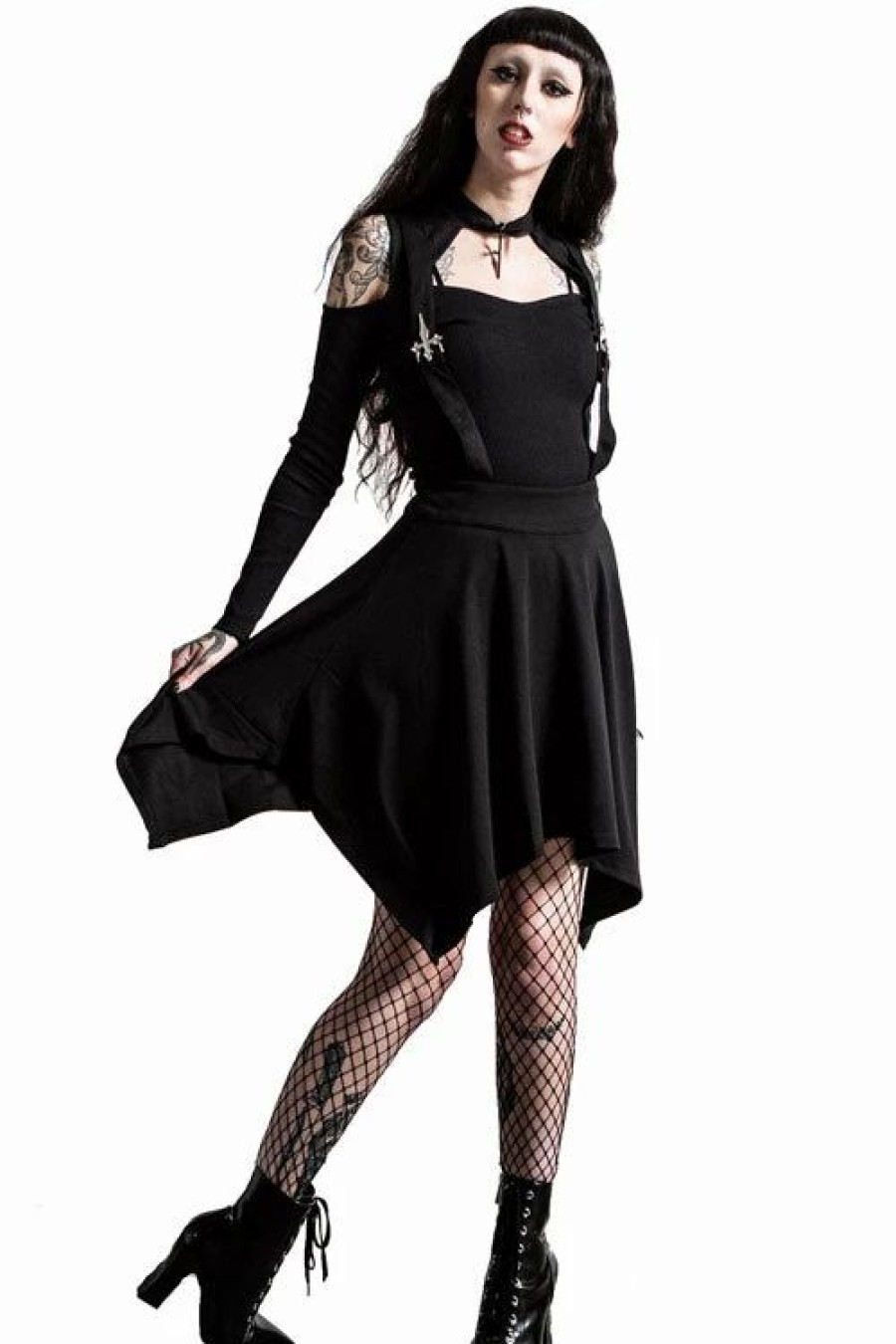 Dark Alternative | * Killstar Aggie Suspender Skirt