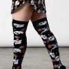 Dark Alternative | * Killstar Haunted Pumpkin Knee-High Socks Ghosts