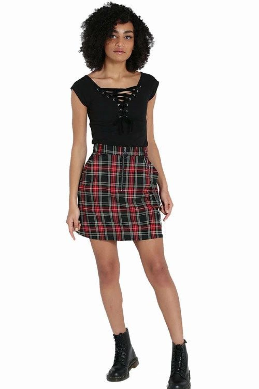 Dark Alternative | * Hell Bunny Clash Mini Skirt