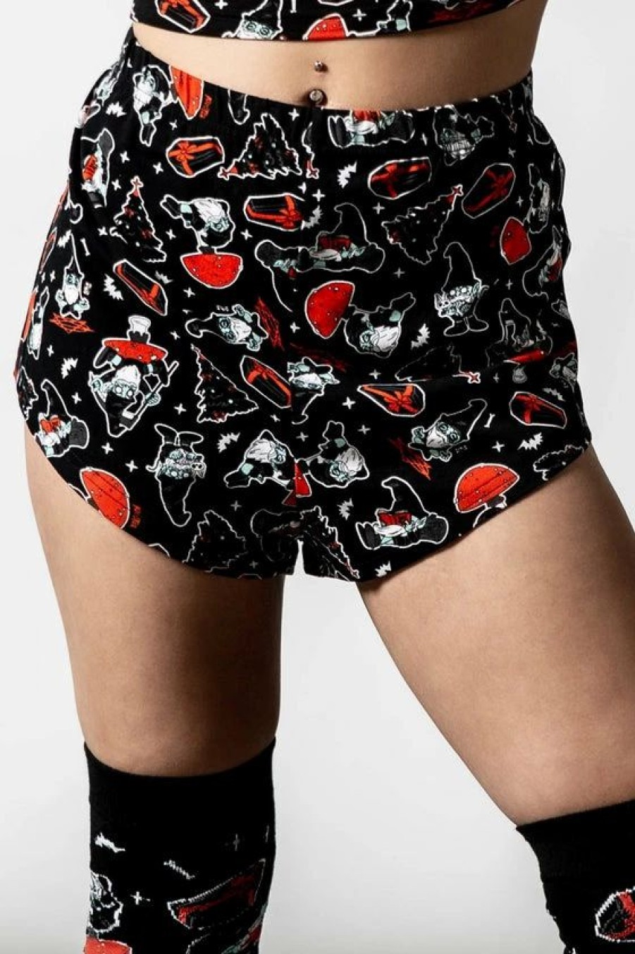 Dark Alternative | * Killstar Gnomies Pj Shorts Christmas