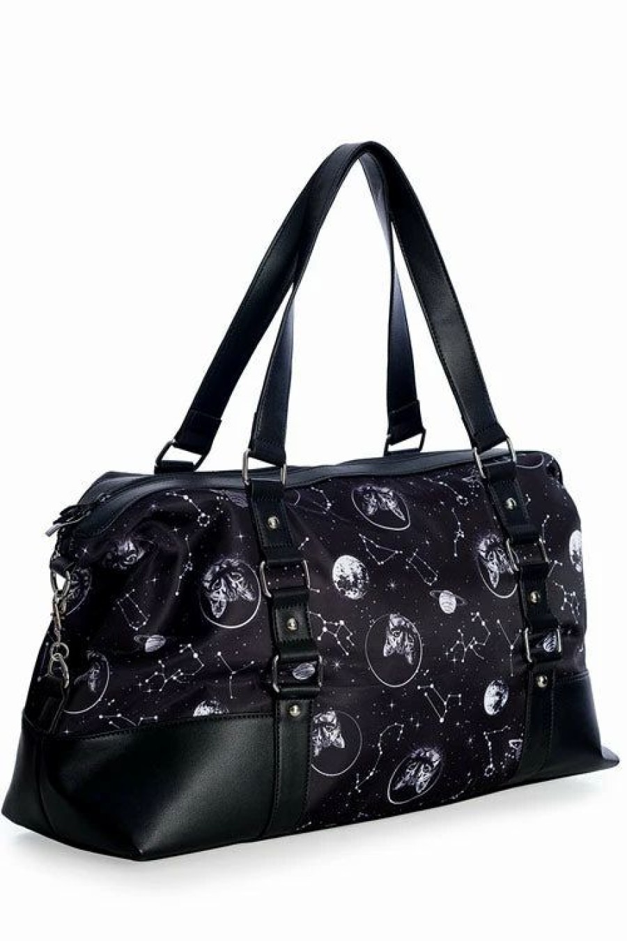 Dark Alternative | * Banned Space Cat Gym/ Overnight Bag With Long Strap