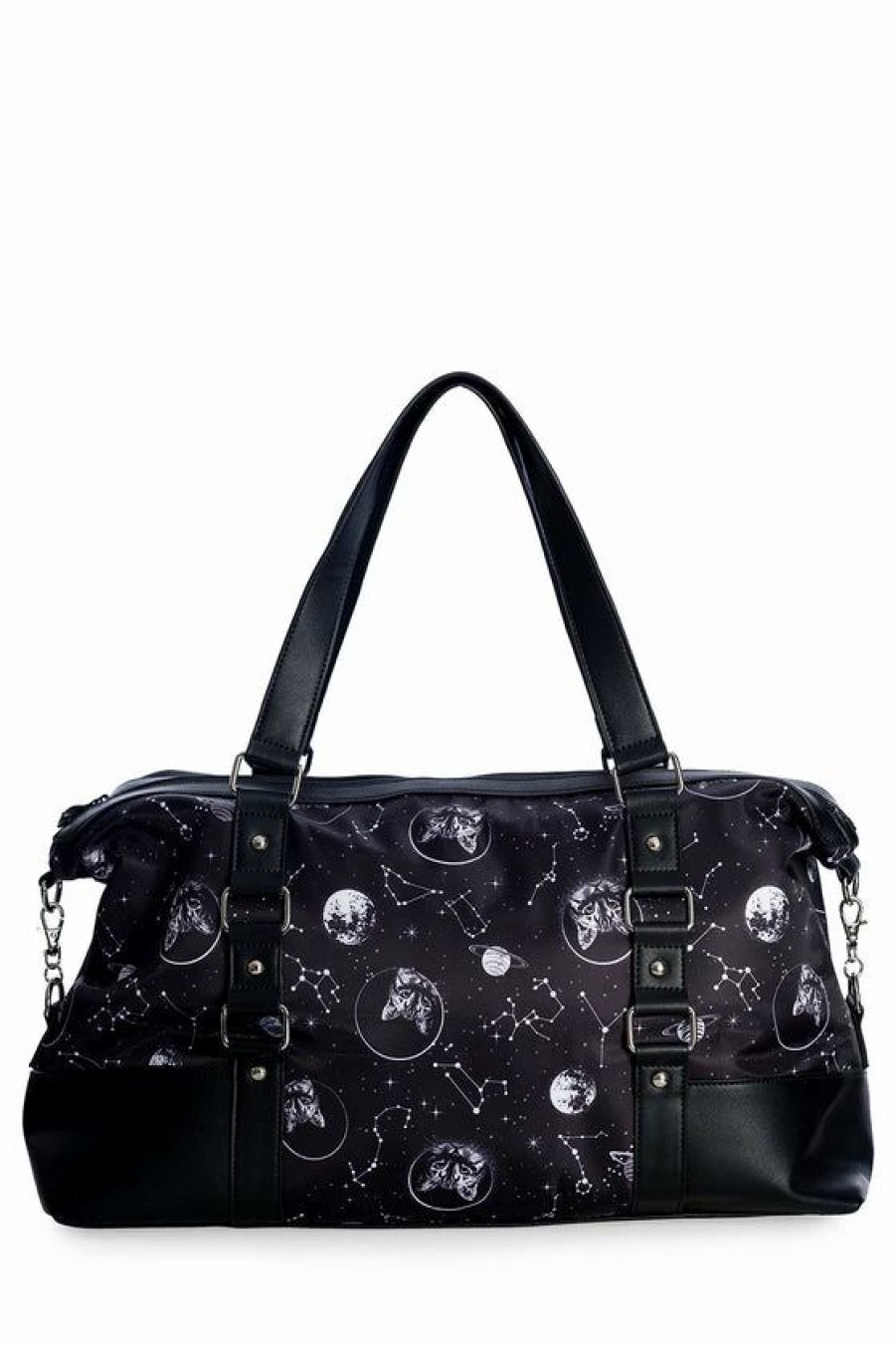 Dark Alternative | * Banned Space Cat Gym/ Overnight Bag With Long Strap