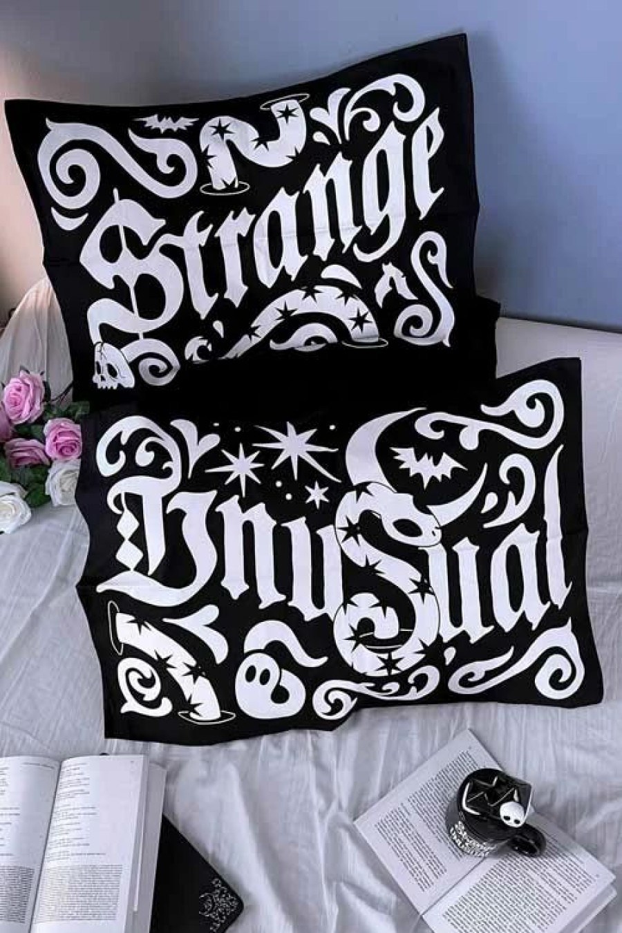 Dark Alternative | * Killstar Strange & Unusual Pillowcase Set Glow In The Dark!