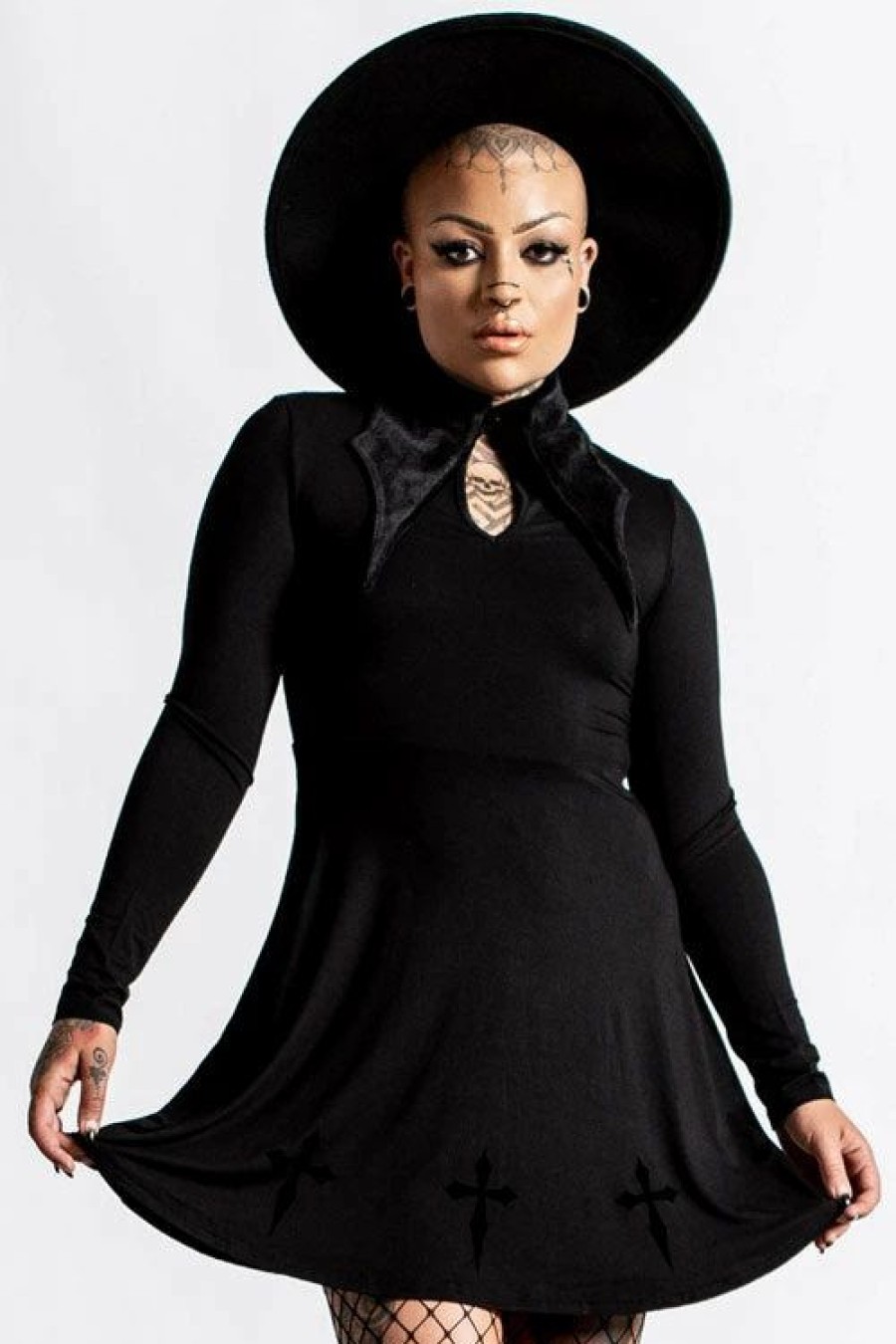 Dark Alternative | * Killstar Elissabat Collared Dress