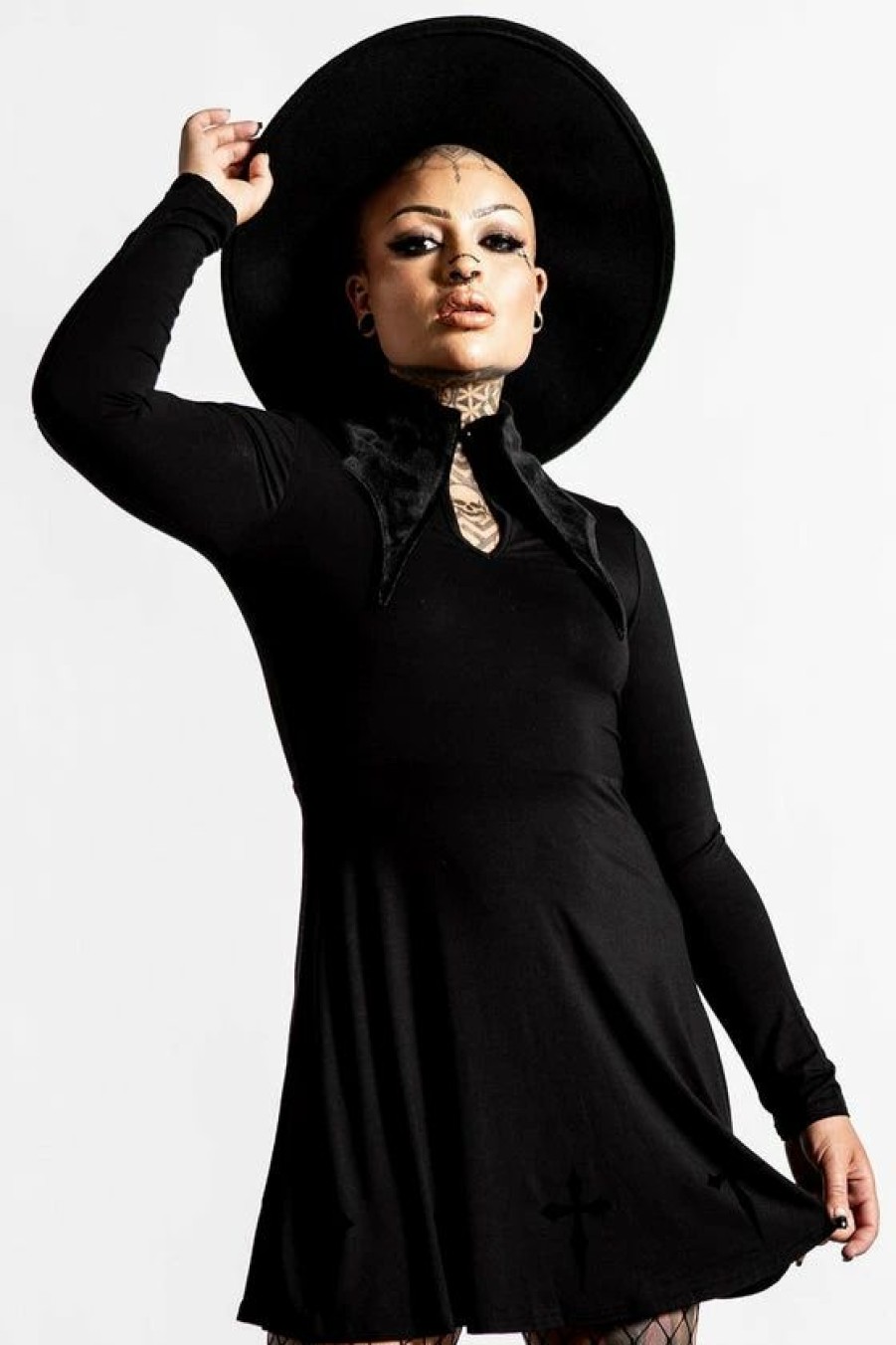 Dark Alternative | * Killstar Elissabat Collared Dress