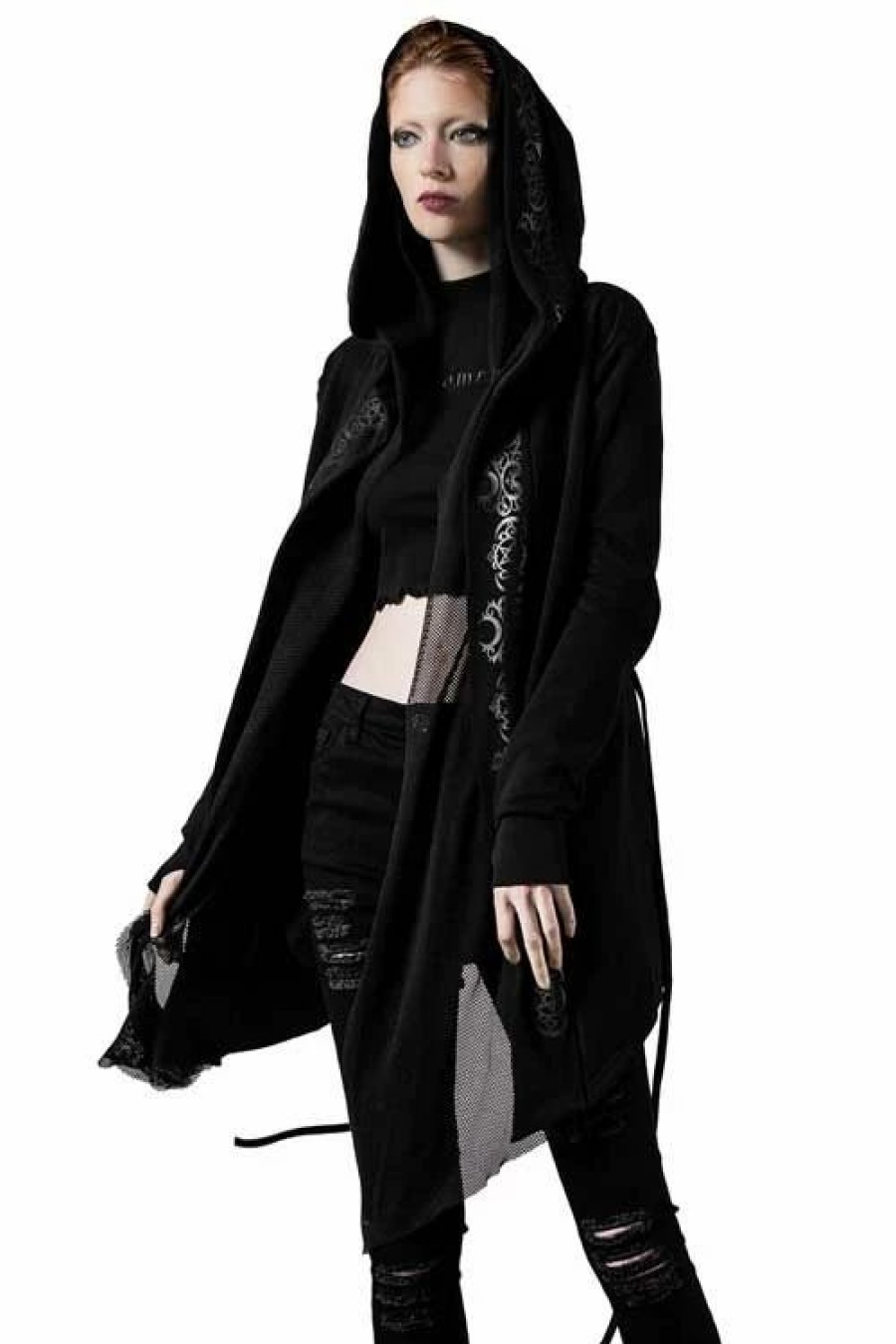 Dark Alternative | * Killstar Ruination Hooded Cardigan Cloak