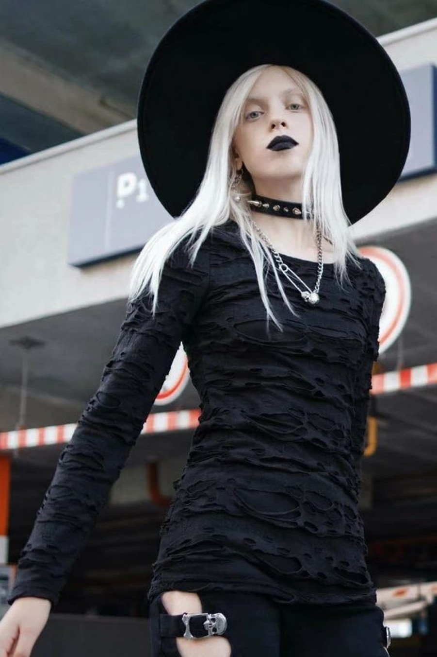 Dark Alternative | * Killstar Night Shadow Long Sleeved Top