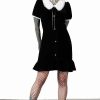 Dark Alternative | * Killstar Trick N'Treat Dress In Black Velvet With Lace Collar